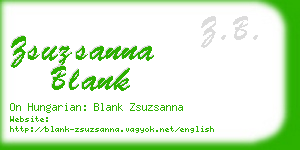 zsuzsanna blank business card